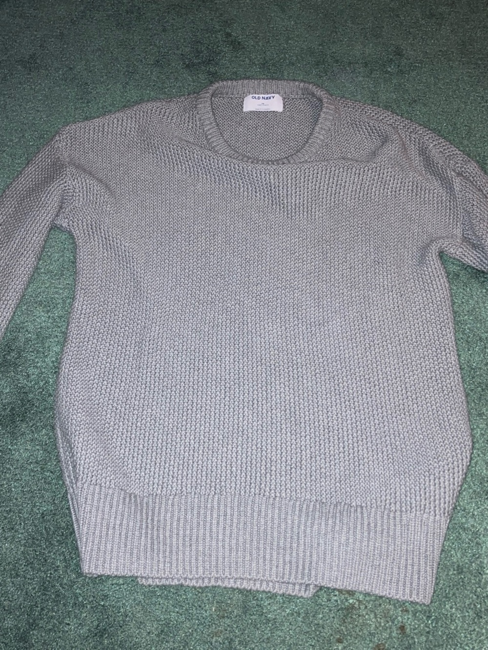 Old Navy Gray Crewneck Knit Sweater